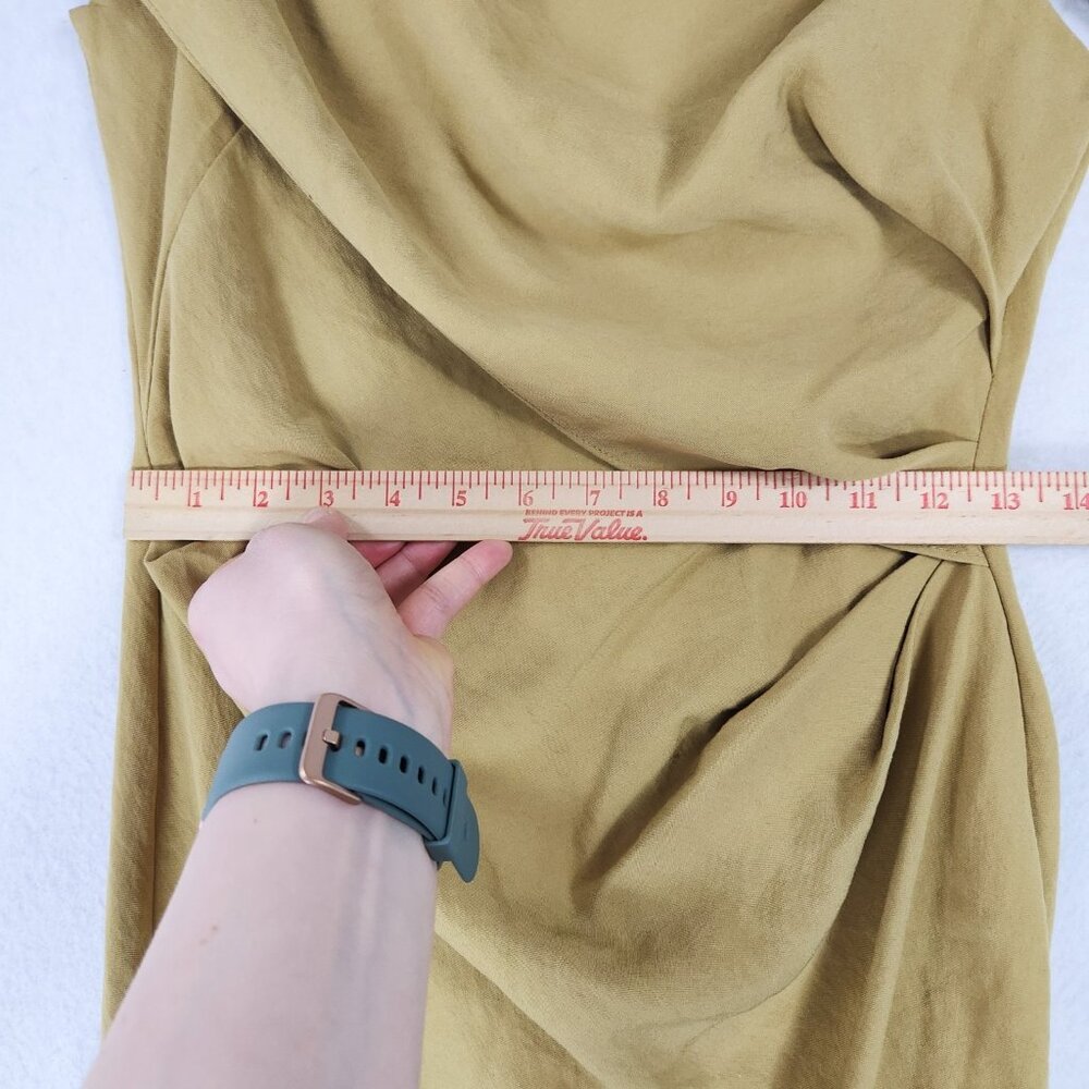 ASOS Mustard Yellow Draped Maxi Gown - Picture 5 of 15